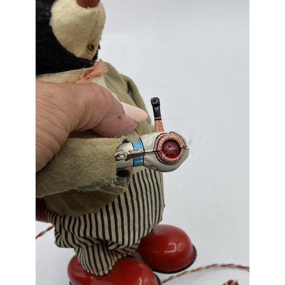 Remote Control Smoking Papa Bear 1950s Marusan Toy Japan Box Battery Operated - Picture 12 of 12